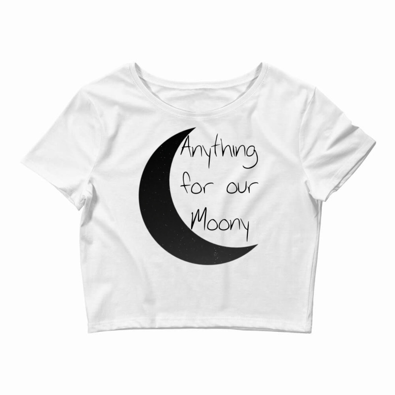 Anything For Our Moony All The Young Dudes Quote Crop Top by clemontaingm | Artistshot