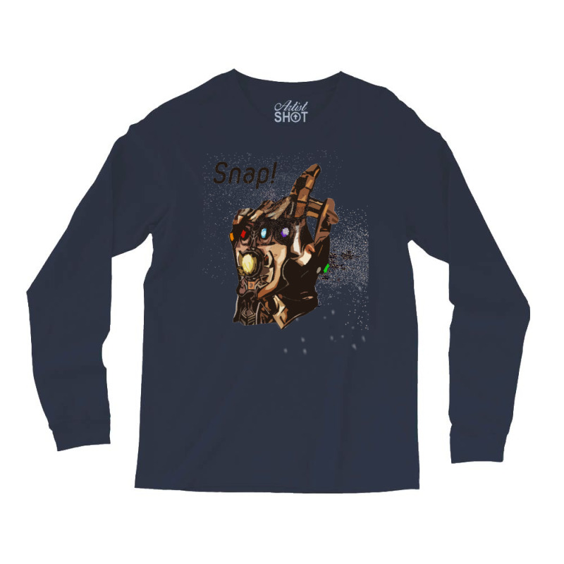 Snap   Infinity Gauntlet Long Sleeve Shirts by jaymeeadanicz | Artistshot