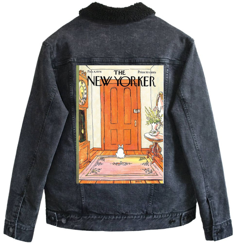 New Yorker Feb 4, 1974 Unisex Sherpa-lined Denim Jacket | Artistshot