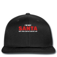 I M Not Santa But You Can Sit On My Lap Printed Hat | Artistshot