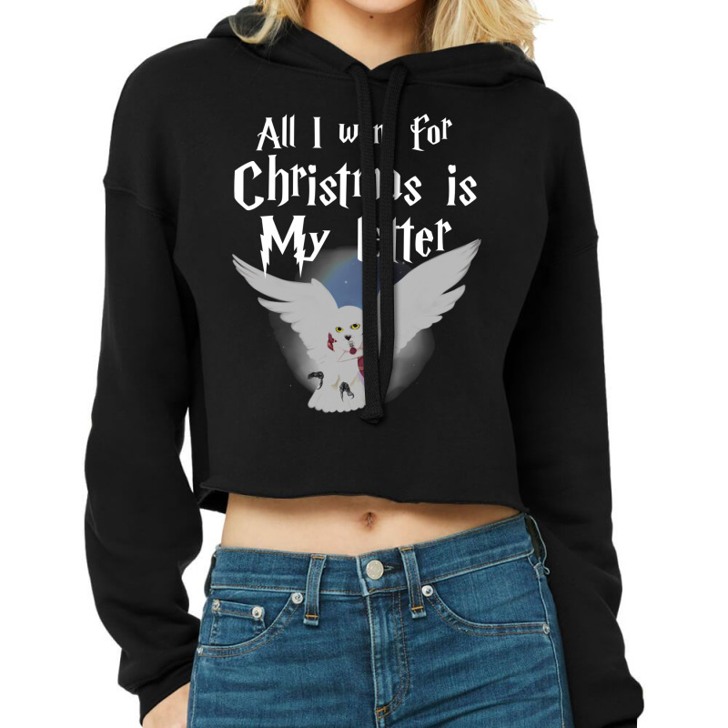 All I Want For Christmas Is 50 Cropped Hoodie by laphammerlox | Artistshot