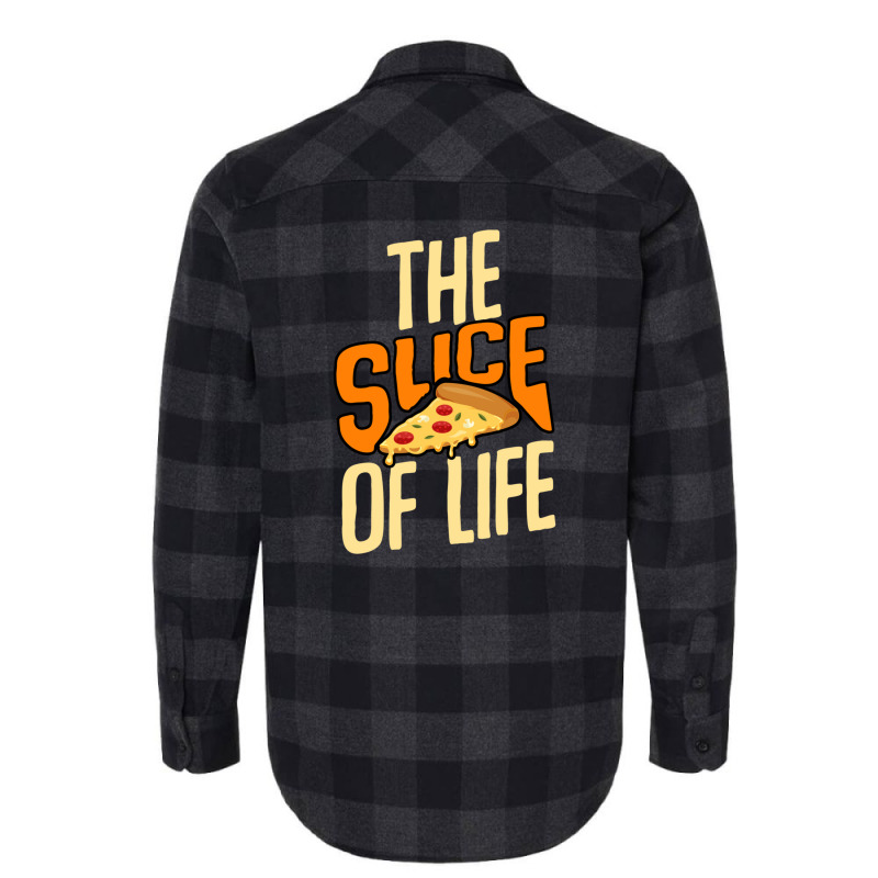 Slice Of Pizza Bistro Margarita Salami Cheese Fast Flannel Shirt by ChuArt. | Artistshot