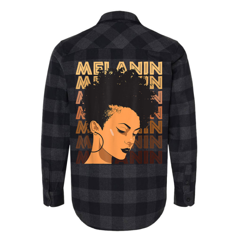 Black Strong Girl Afro Love Melanin African Americ Flannel Shirt | Artistshot