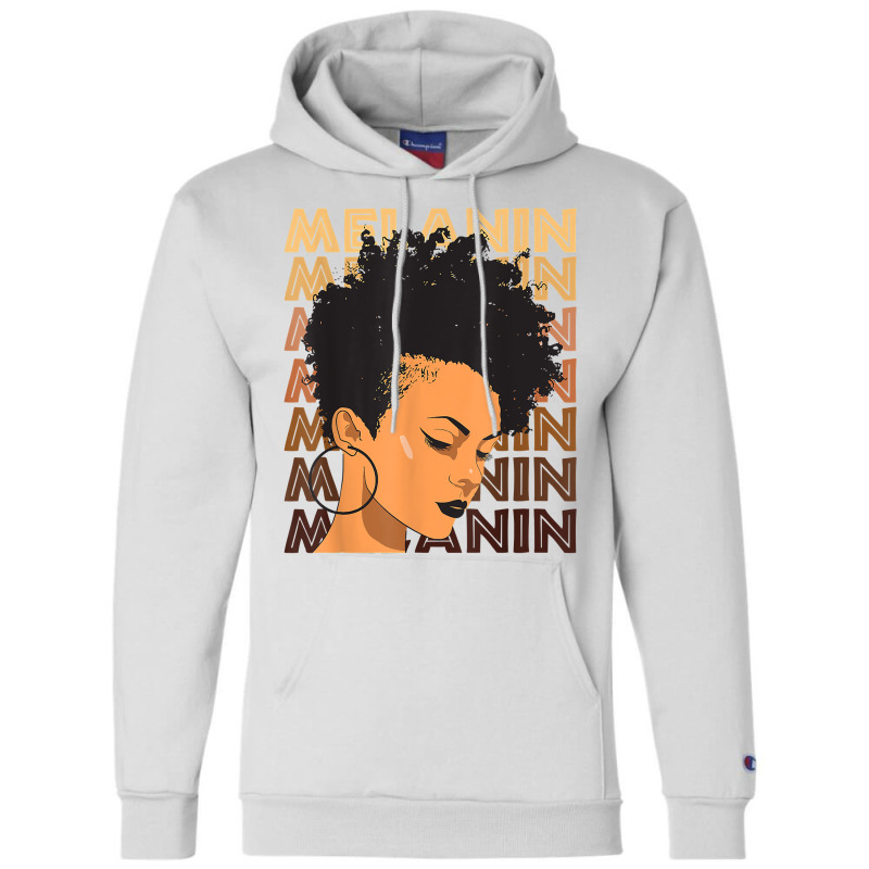 Black Strong Girl Afro Love Melanin African Americ Champion Hoodie | Artistshot