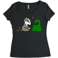 Badger And Snake Pair 1 Women's Triblend Scoop T-shirt | Artistshot