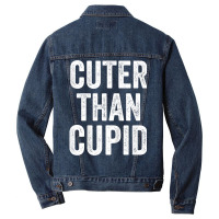 Kids Cuter Than Cupid Valentines Day Toddler Boy T Men Denim Jacket | Artistshot