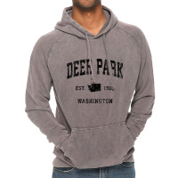 Deer Park Washington Wa Vintage Athletic Black Spo Vintage Hoodie | Artistshot