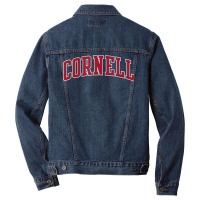 Cornell Big Red Apparel Neutral Game Day Arch T Sh Men Denim Jacket | Artistshot