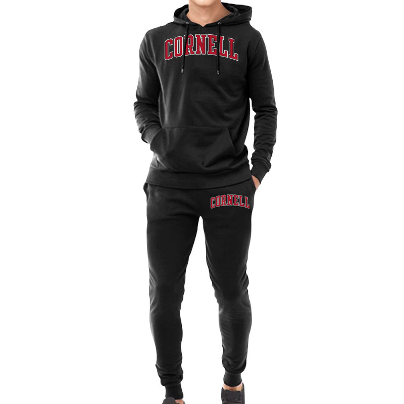 Cornell Big Red Apparel Neutral Game Day Arch T Sh Hoodie & Jogger Set | Artistshot