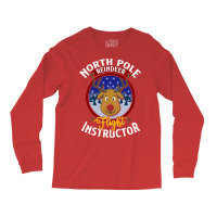 North Pole Flight Instructor! Funny Reindeer Lover Long Sleeve Shirts | Artistshot