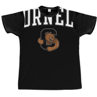 Womens Cornell Big Red Apparel Fan Favorite Arch R Graphic T-shirt | Artistshot