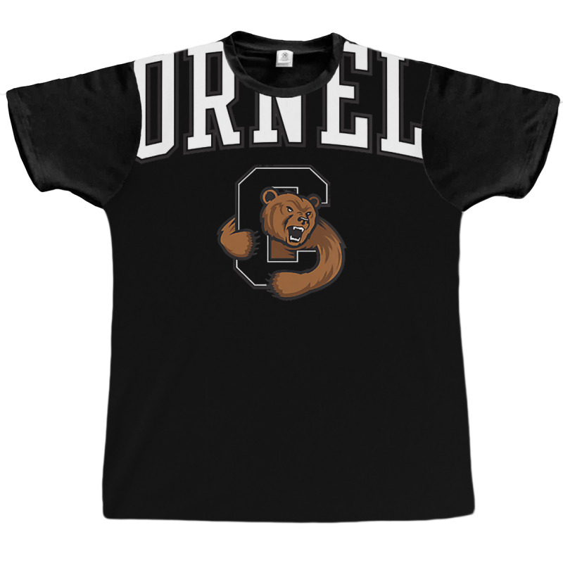 Womens Cornell Big Red Apparel Fan Favorite Arch R Graphic T-shirt | Artistshot