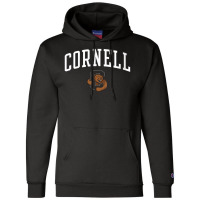 Womens Cornell Big Red Apparel Fan Favorite Arch R Champion Hoodie | Artistshot