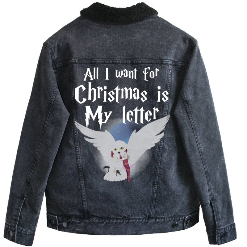 All I Want For Christmas Is   38 Unisex Sherpa-Lined Denim Jacket by cobelldanishr | Artistshot