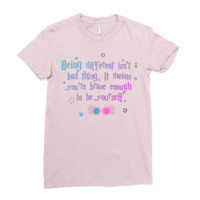 Being Different Is No Bad Thing  41 Ladies Fitted T-shirt | Artistshot