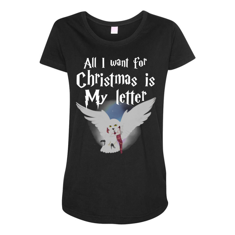 All I Want For Christmas Is   5 Maternity Scoop Neck T-shirt by cobelldanishr | Artistshot