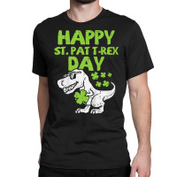 Kids Happy St Pat Trex Day Dino St Patricks Day To Classic T-shirt | Artistshot