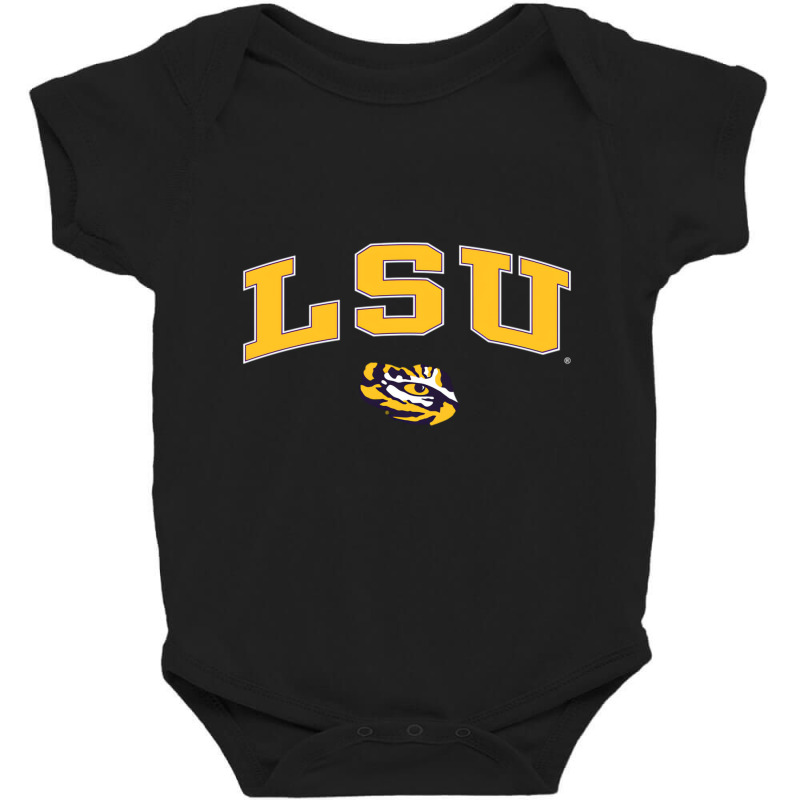 Lsu Tigers Arch Over Black Officially Licensed Pul Baby Bodysuit by essicky | Artistshot