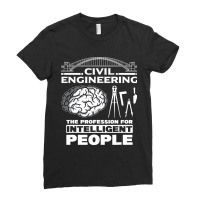 Civil Engineer Engineering Architect Construction  Ladies Fitted T-shirt | Artistshot