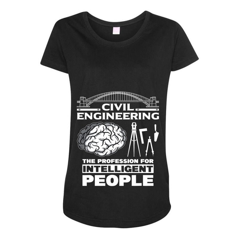 Civil Engineer Engineering Architect Construction  Maternity Scoop Neck T-shirt by Fabulousam | Artistshot