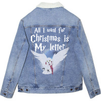 All I Want For Christmas Is 47 Unisex Sherpa-lined Denim Jacket | Artistshot