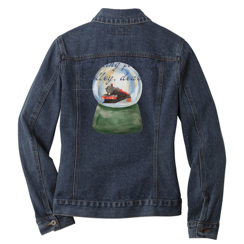 Anything From The Trolley Dears Ladies Denim Jacket by wilktopick1 | Artistshot