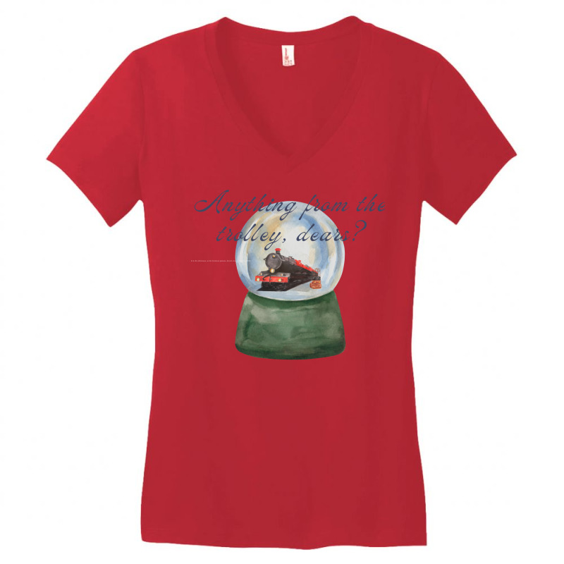 Anything From The Trolley Dears Women's V-Neck T-Shirt by wilktopick1 | Artistshot