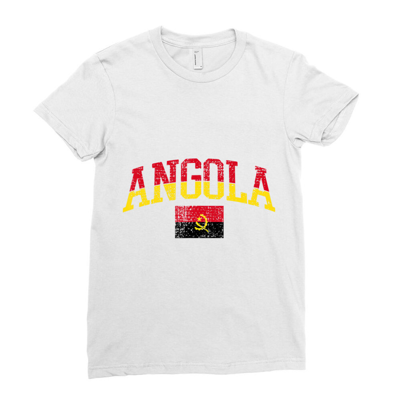 Angola T Shirt Patriotic Angolan T Shirt National Ladies Fitted T-Shirt by ravand | Artistshot