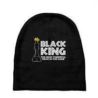 Black King The Most Powerful Piece In The The Game Baby Beanies | Artistshot