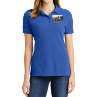 Alnwick Castle In Black And White 1 Ladies Polo Shirt | Artistshot