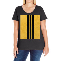 Black And Yellow Ladies Curvy T-shirt | Artistshot