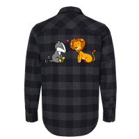 Badger And Lion Pair Flannel Shirt | Artistshot