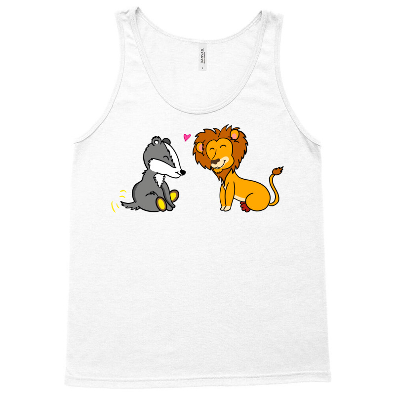 Badger And Lion Pair Tank Top by laphammerlox | Artistshot