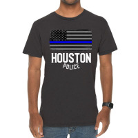 City Of Houston Police Officer Texas Policeman T S Vintage T-shirt | Artistshot