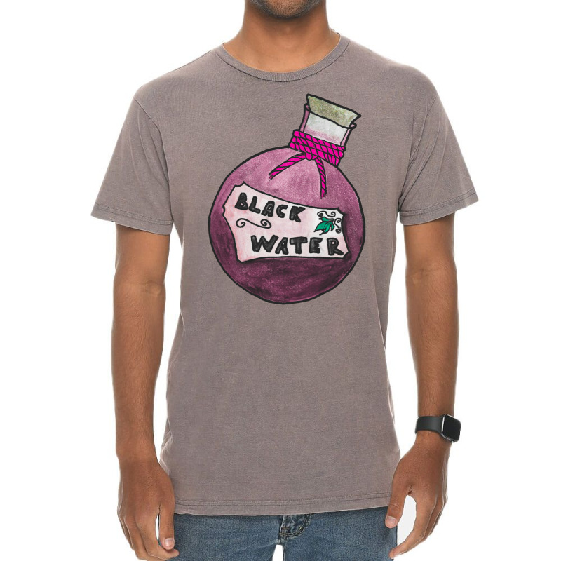 Black Water Potion Bottle Vintage T-Shirt by clemontaingm | Artistshot