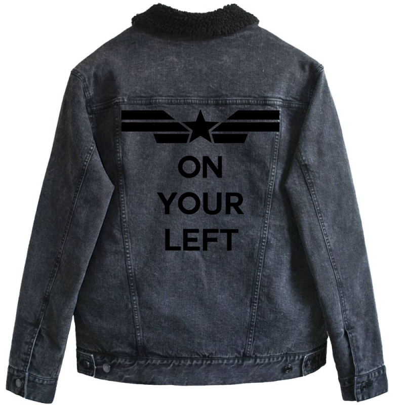 On Your Left (black) Unisex Sherpa-lined Denim Jacket | Artistshot