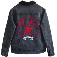 Mississippi Ole Miss Rebels Victory Vintage Second Unisex Sherpa-lined Denim Jacket | Artistshot