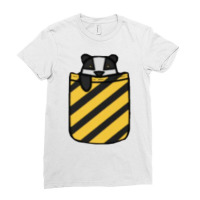 Badger In Pocket 13 Ladies Fitted T-shirt | Artistshot