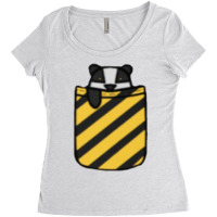 Badger In Pocket 13 Women's Triblend Scoop T-shirt | Artistshot