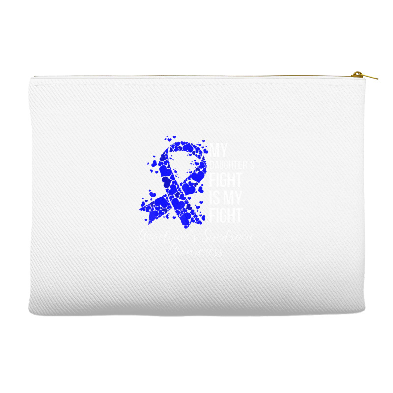 My Daughterâ€™s Fight Is My Fight Angelman Sy Accessory Pouches | Artistshot