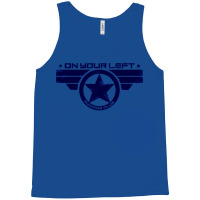 On Your Left Running Club Hybrid Distressed Print Tank Top | Artistshot