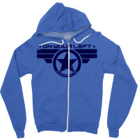 On Your Left Running Club Hybrid Distressed Print Zipper Hoodie | Artistshot