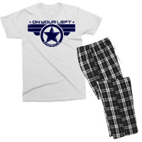 On Your Left Running Club Hybrid Distressed Print Men's T-shirt Pajama Set | Artistshot