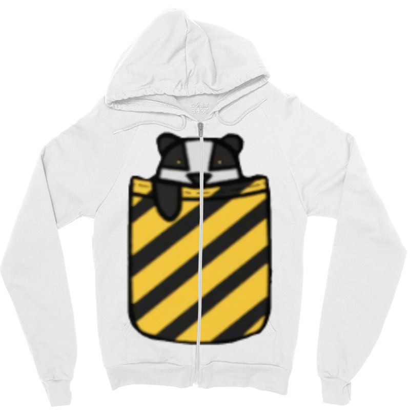 Badger In Pocket 33 Zipper Hoodie by cobelldanishr | Artistshot