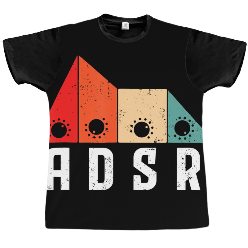 Adsr Modular Life Waveform Synth Nerd Synthesizer Graphic T-shirt | Artistshot