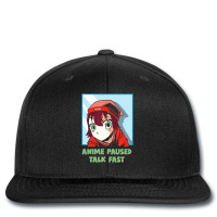 Anime Paused Talk Fast Manga Funny Japanese Animat Printed Hat | Artistshot