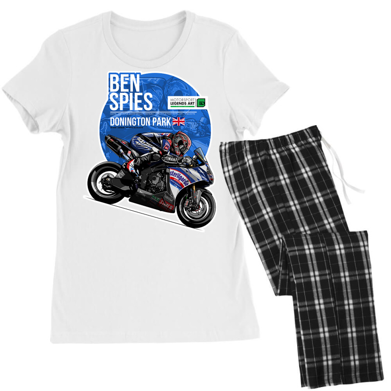 Motorcycle Ben Spies   2009 Donington Park Women's Pajamas Set by rouassbielln | Artistshot