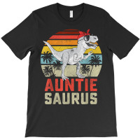 Auntiesaurus T Rex Dinosaur Auntie Saurus Family M T-shirt | Artistshot