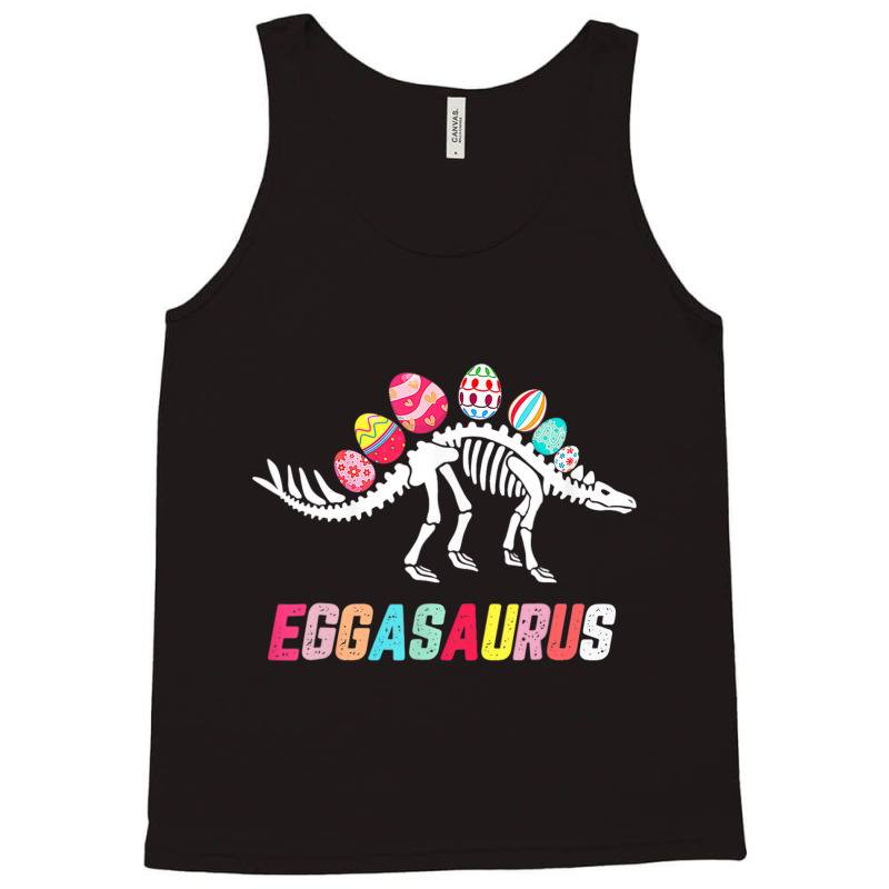 Funny Eggasaurus Stegosaurus Egg Dinosaur Happy Ea Tank Top | Artistshot