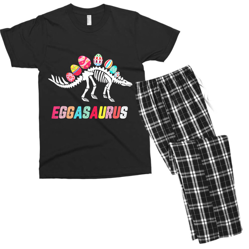 Funny Eggasaurus Stegosaurus Egg Dinosaur Happy Ea Men's T-shirt Pajama Set | Artistshot